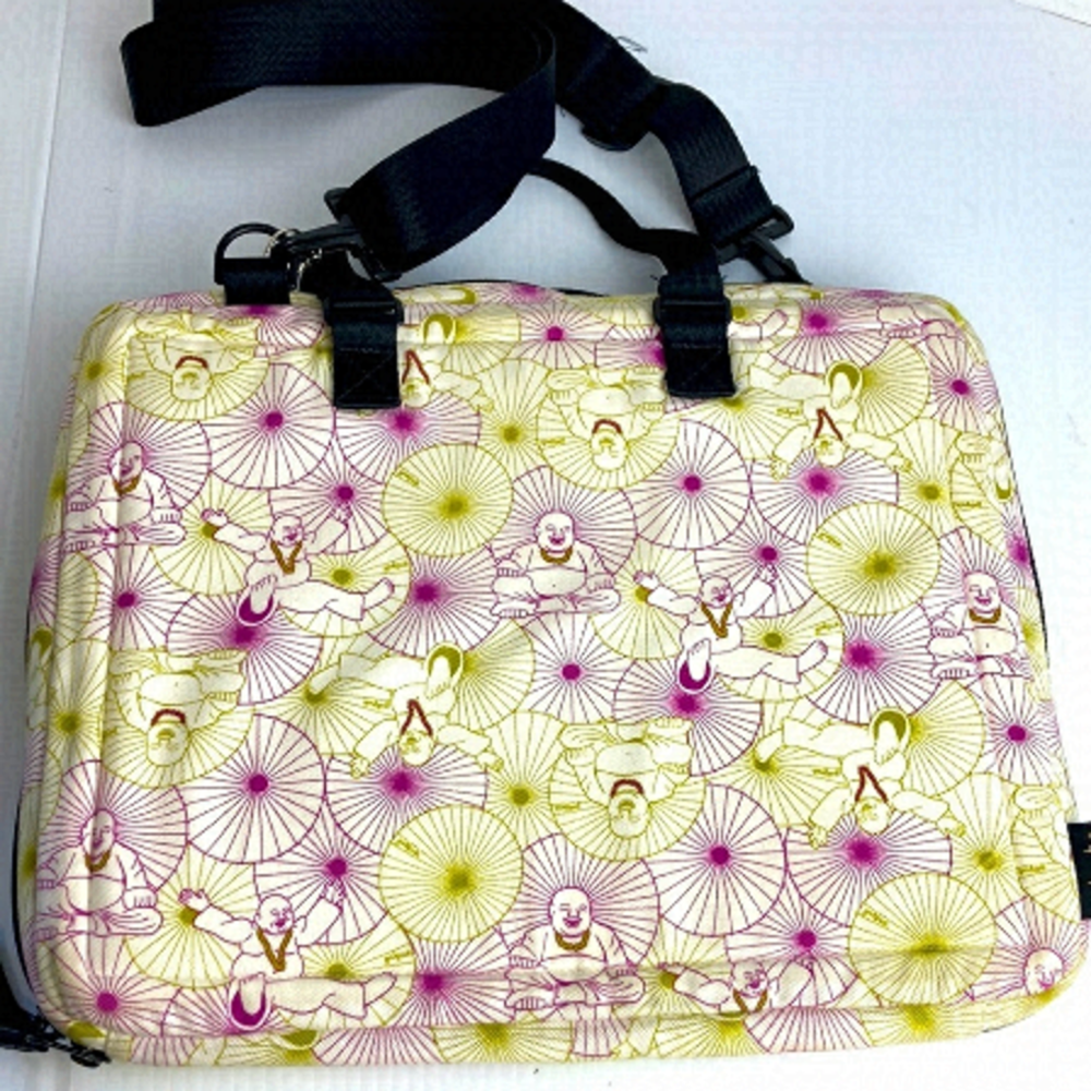 Yak Pak computer bag smiling Buddha NWOT